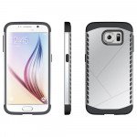 Wholesale Samsung Galaxy S6 Shield Hybrid Case (Silver)
